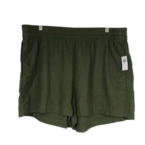 OLD NAVY - WOMEN'S XL -OLIVE HIGH RISE 3.5 INSEAM SHORTS